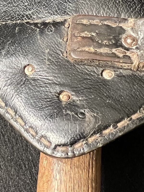 WWII German Army Spade & Cover - Klappspaten - Maker: JHG 1941 - WaA - Original - Image 11