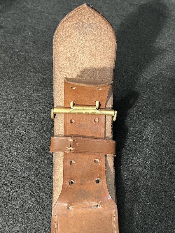 WWII German Political Leaders Belt and Buckle - Koppelschloss - RZM M4/39 - RZM Marked Leather - NAMED: Anton Zauner - Original (Offer Accepted) - Image 7