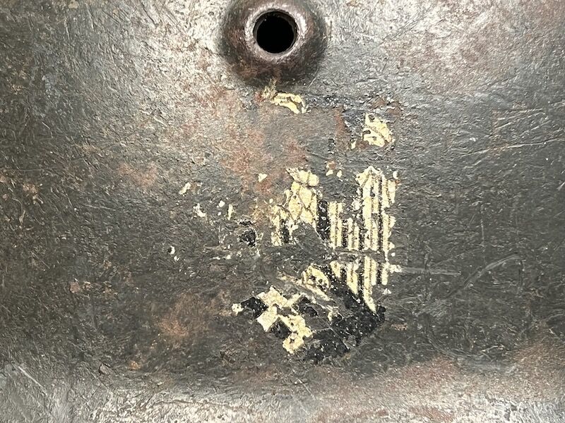 WWII German Army Helmet - M42 - HKP64 - Wehrmacht - Sleeper - US Bring Back Untouched - Complete - Image 14