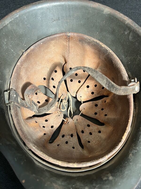 WWII German Army Helmet - M42 - HKP64 - Wehrmacht - Sleeper - US Bring Back Untouched - Complete - Image 3