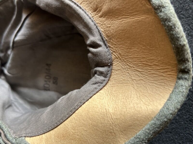 WWII German Waffen SS - M43 Feldmütze - Field Cap - 1010/44 - Dachau 1944 Produced - GI Bring Back 63rd Infantry Division April 1945 Germany ( With COA ) - Rare (Offer Accepted) - Image 6