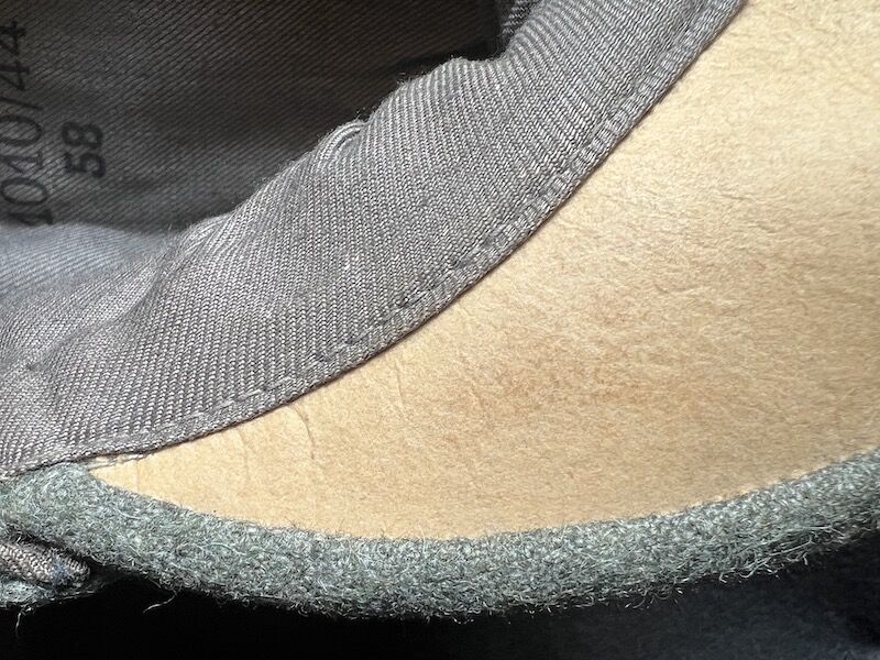 WWII German Waffen SS - M43 Feldmütze - Field Cap - 1010/44 - Dachau 1944 Produced - GI Bring Back 63rd Infantry Division April 1945 Germany ( With COA ) - Rare (Offer Accepted) - Image 9