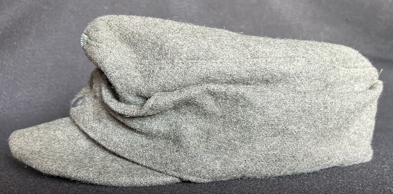 WWII German Waffen SS - M43 Feldmütze - Field Cap - 1010/44 - Dachau 1944 Produced - GI Bring Back 63rd Infantry Division April 1945 Germany ( With COA ) - Rare (Offer Accepted) - Image 12