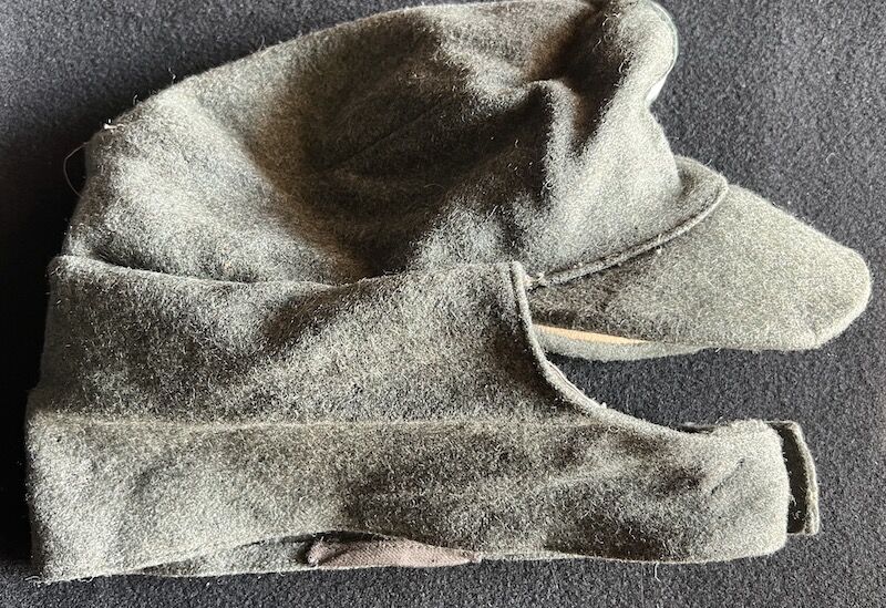 WWII German Waffen SS - M43 Feldmütze - Field Cap - 1010/44 - Dachau 1944 Produced - GI Bring Back 63rd Infantry Division April 1945 Germany ( With COA ) - Rare (Offer Accepted) - Image 15