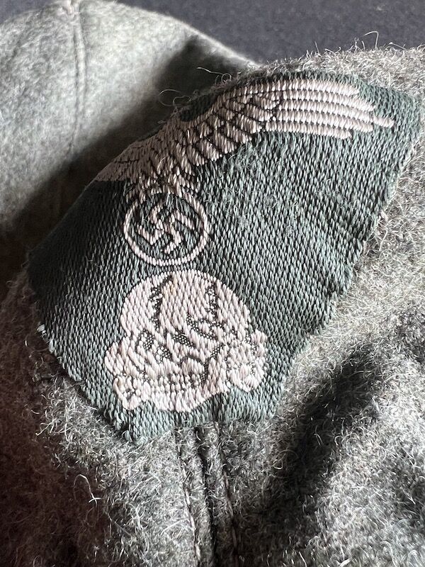 WWII German Waffen SS - M43 Feldmütze - Field Cap - 1010/44 - Dachau 1944 Produced - GI Bring Back 63rd Infantry Division April 1945 Germany ( With COA ) - Rare (Offer Accepted) - Image 19