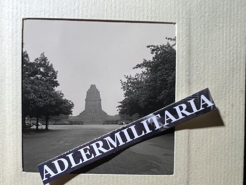 WWII German Min Photo Album Leipzig KDF Wagen Volkswagen Beetle Art Museums Streets with Flags - Image 3