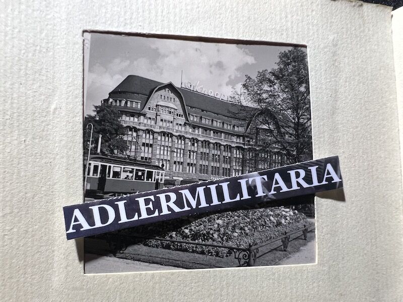 WWII German Min Photo Album Leipzig KDF Wagen Volkswagen Beetle Art Museums Streets with Flags - Image 10