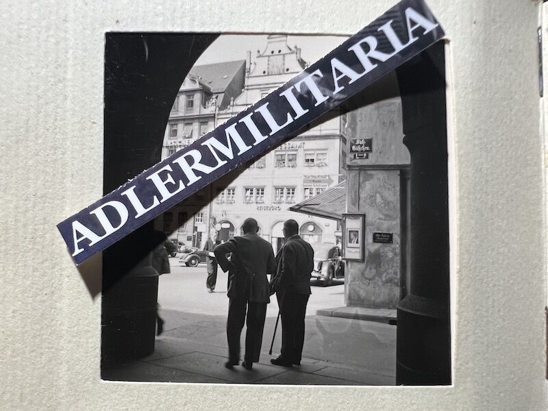 WWII German Min Photo Album Leipzig KDF Wagen Volkswagen Beetle Art Museums Streets with Flags - Image 12