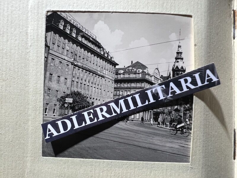 WWII German Min Photo Album Leipzig KDF Wagen Volkswagen Beetle Art Museums Streets with Flags - Image 17