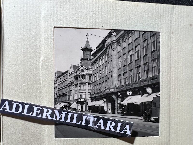 WWII German Min Photo Album Leipzig KDF Wagen Volkswagen Beetle Art Museums Streets with Flags - Image 18