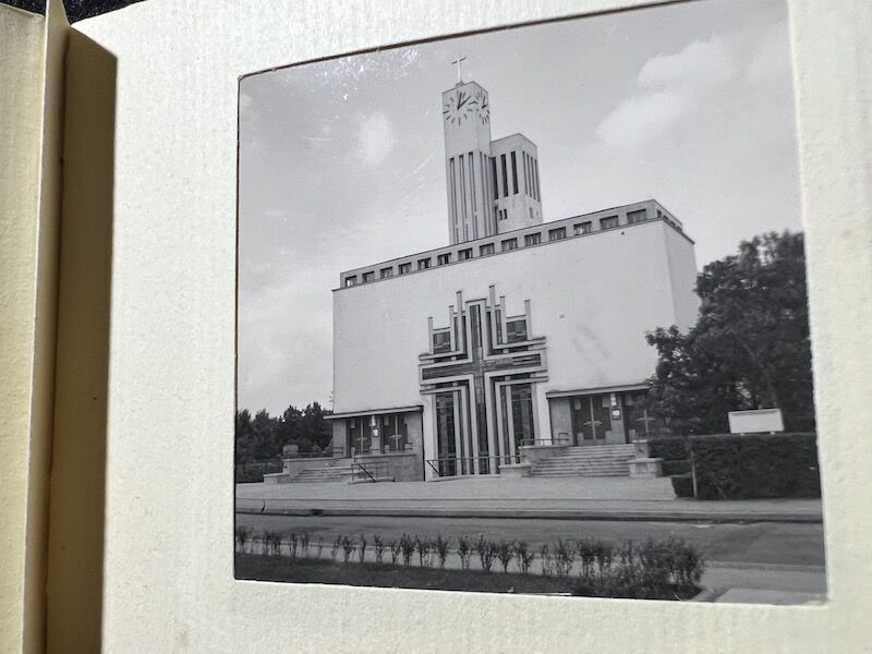 WWII German Min Photo Album Leipzig KDF Wagen Volkswagen Beetle Art Museums Streets with Flags - Image 24