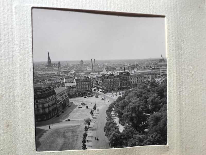 WWII German Min Photo Album Leipzig KDF Wagen Volkswagen Beetle Art Museums Streets with Flags - Image 34