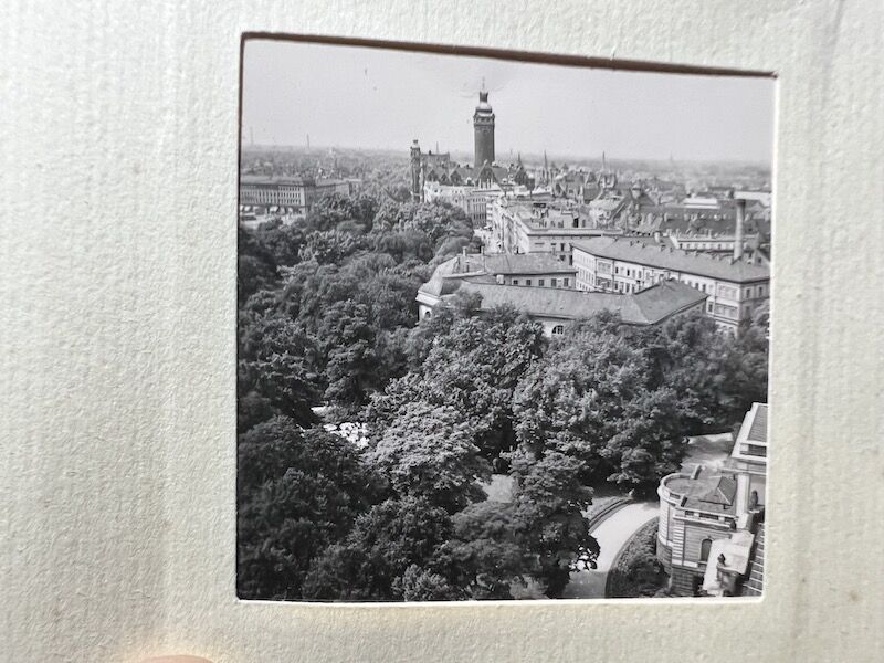 WWII German Min Photo Album Leipzig KDF Wagen Volkswagen Beetle Art Museums Streets with Flags - Image 33