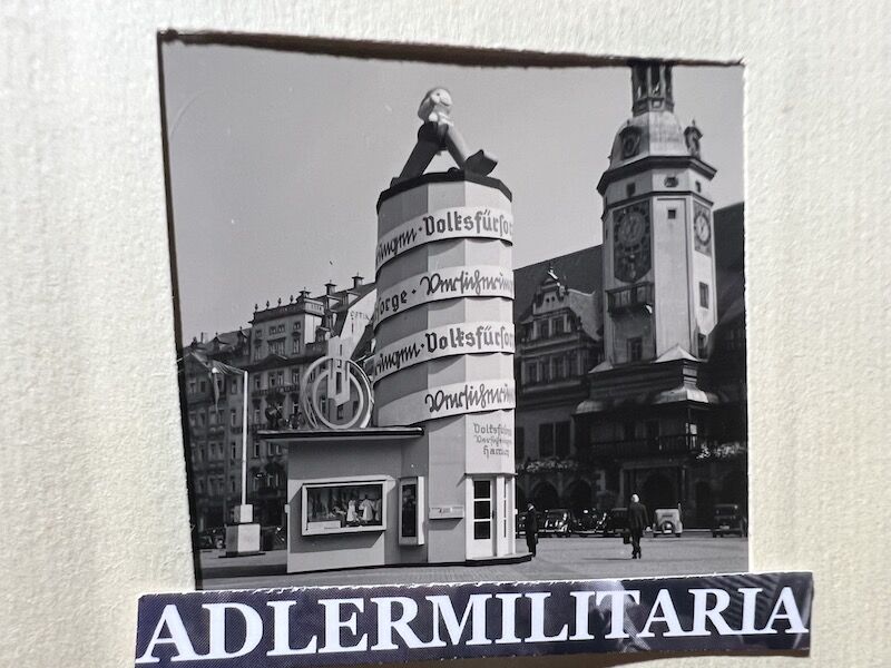 WWII German Min Photo Album Leipzig KDF Wagen Volkswagen Beetle Art Museums Streets with Flags - Image 46