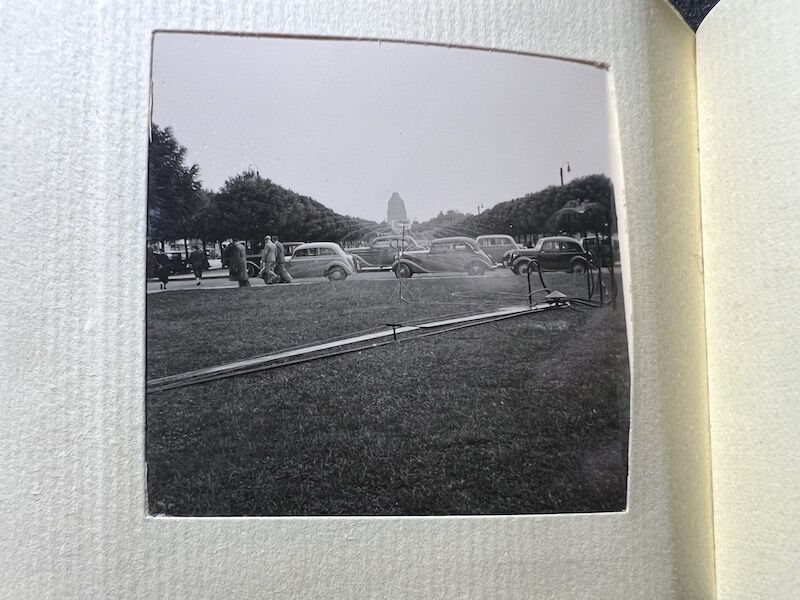 WWII German Min Photo Album Leipzig KDF Wagen Volkswagen Beetle Art Museums Streets with Flags - Image 51