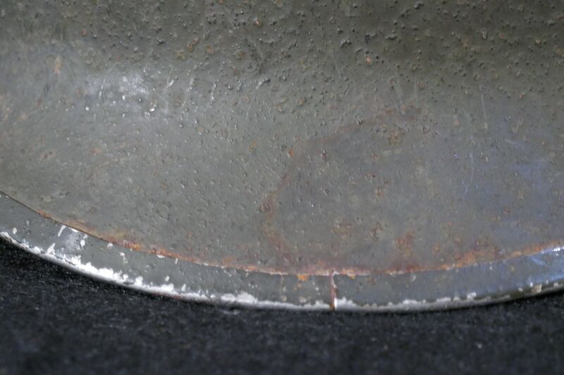 WWII US Navy M1 Helmet - Navy Cross Lt Commander Amos Hathaway - Taffy 3 - Destroyer U.S.S. HEERMANN (DD-532) - Battle off Samar Island 1944 - Very Rare - Image 18