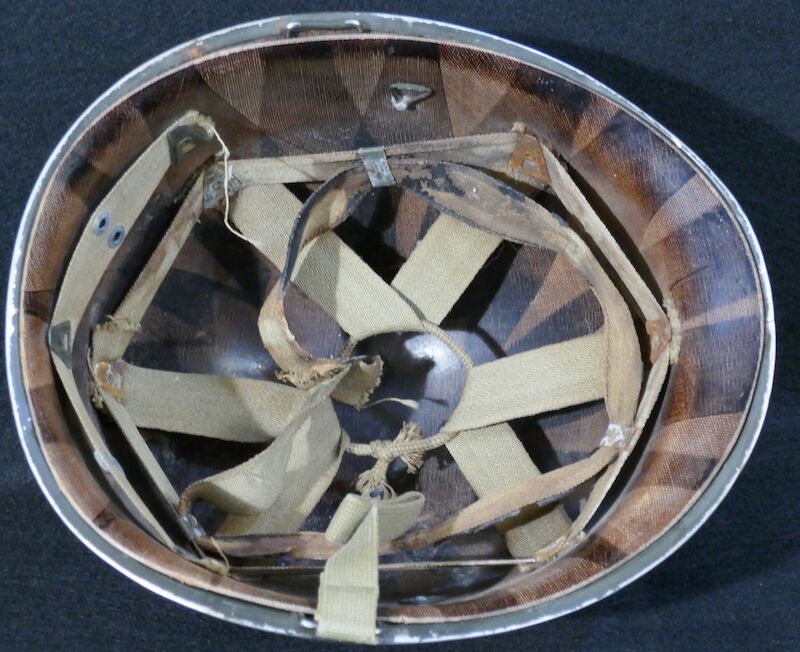 WWII US Navy M1 Helmet - Navy Cross Lt Commander Amos Hathaway - Taffy 3 - Destroyer U.S.S. HEERMANN (DD-532) - Battle off Samar Island 1944 - Very Rare - Image 42