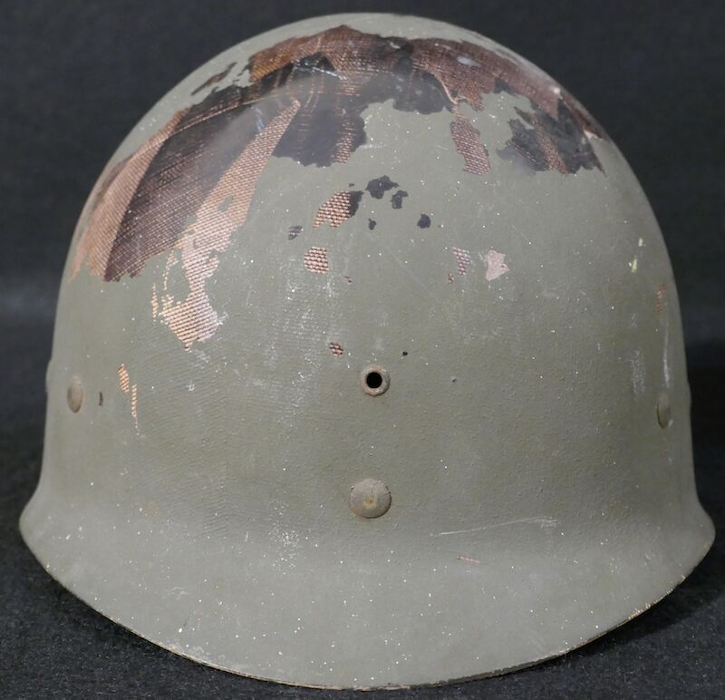 WWII US Navy M1 Helmet - Navy Cross Lt Commander Amos Hathaway - Taffy 3 - Destroyer U.S.S. HEERMANN (DD-532) - Battle off Samar Island 1944 - Very Rare - Image 35