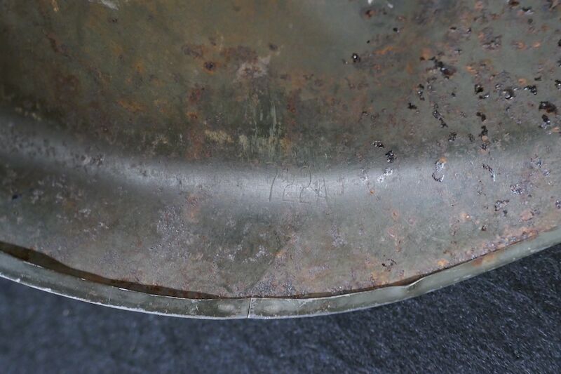 WWII US Navy M1 Helmet - Navy Cross Lt Commander Amos Hathaway - Taffy 3 - Destroyer U.S.S. HEERMANN (DD-532) - Battle off Samar Island 1944 - Very Rare - Image 36