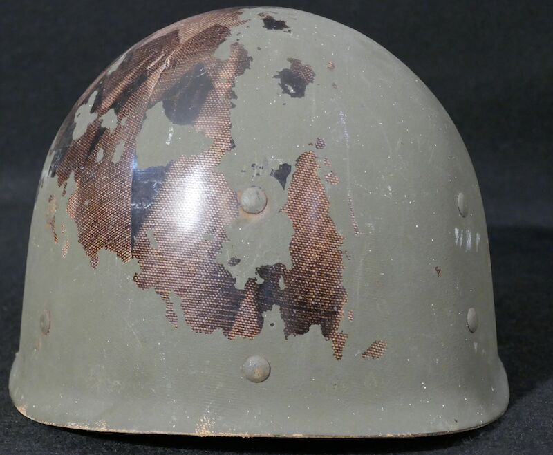 WWII US Navy M1 Helmet - Navy Cross Lt Commander Amos Hathaway - Taffy 3 - Destroyer U.S.S. HEERMANN (DD-532) - Battle off Samar Island 1944 - Very Rare - Image 38