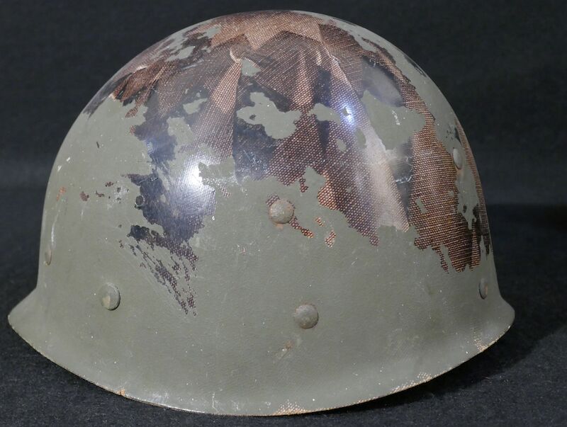 WWII US Navy M1 Helmet - Navy Cross Lt Commander Amos Hathaway - Taffy 3 - Destroyer U.S.S. HEERMANN (DD-532) - Battle off Samar Island 1944 - Very Rare - Image 39