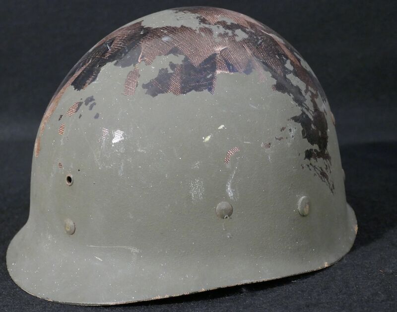 WWII US Navy M1 Helmet - Navy Cross Lt Commander Amos Hathaway - Taffy 3 - Destroyer U.S.S. HEERMANN (DD-532) - Battle off Samar Island 1944 - Very Rare - Image 40