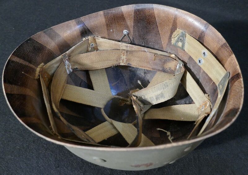 WWII US Navy M1 Helmet - Navy Cross Lt Commander Amos Hathaway - Taffy 3 - Destroyer U.S.S. HEERMANN (DD-532) - Battle off Samar Island 1944 - Very Rare - Image 43