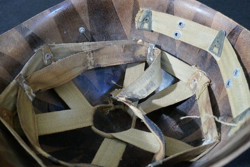 WWII US Navy M1 Helmet - Navy Cross Lt Commander Amos Hathaway - Taffy 3 - Destroyer U.S.S. HEERMANN (DD-532) - Battle off Samar Island 1944 - Very Rare - Image 44