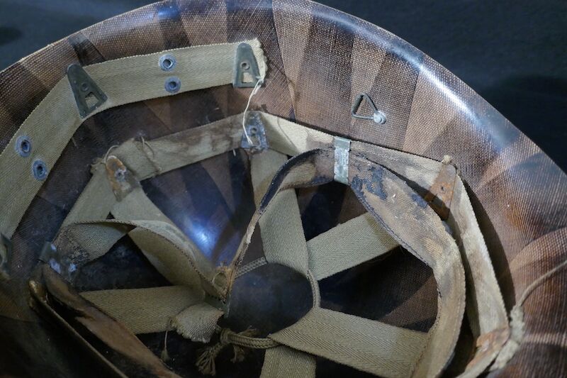 WWII US Navy M1 Helmet - Navy Cross Lt Commander Amos Hathaway - Taffy 3 - Destroyer U.S.S. HEERMANN (DD-532) - Battle off Samar Island 1944 - Very Rare - Image 45