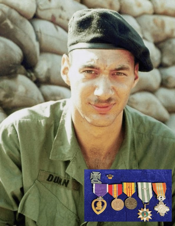 Vietnam US Army - Purple Heart Grouping - SP5 E5 David H Dunn - 15/07/1969 Died Quảng Nam