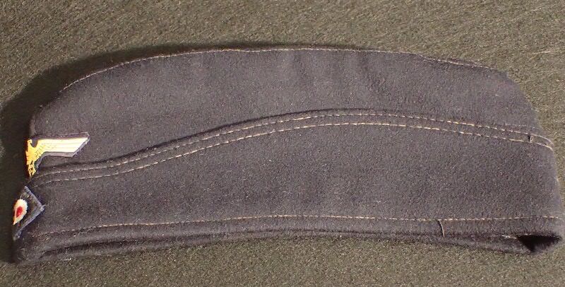 WWII German Navy - Kriegsmarine M40 - Side Cap - Formed Issued - Size 57 - Original Paris Made (Offer Accepted) - Image 2