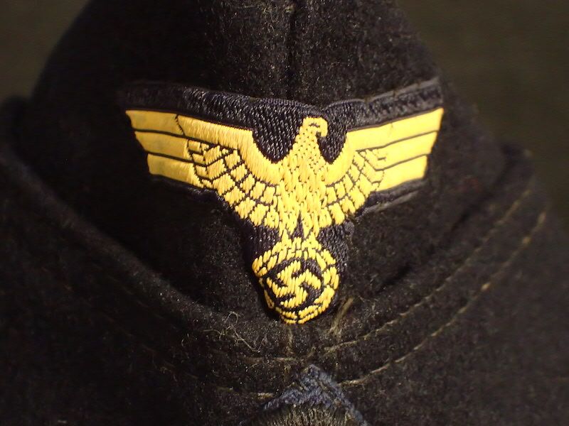 WWII German Navy - Kriegsmarine M40 - Side Cap - Formed Issued - Size 57 - Original Paris Made (Offer Accepted) - Image 6