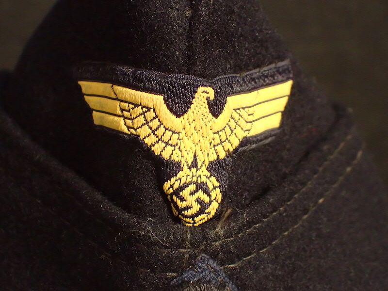 WWII German Navy - Kriegsmarine M40 - Side Cap - Formed Issued - Size 57 - Original Paris Made (Offer Accepted) - Image 7