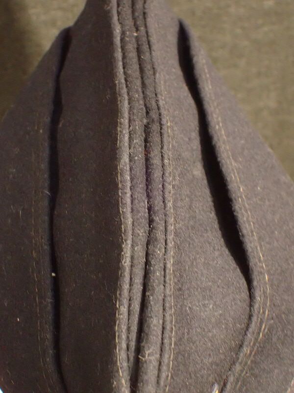 WWII German Navy - Kriegsmarine M40 - Side Cap - Formed Issued - Size 57 - Original Paris Made (Offer Accepted) - Image 8