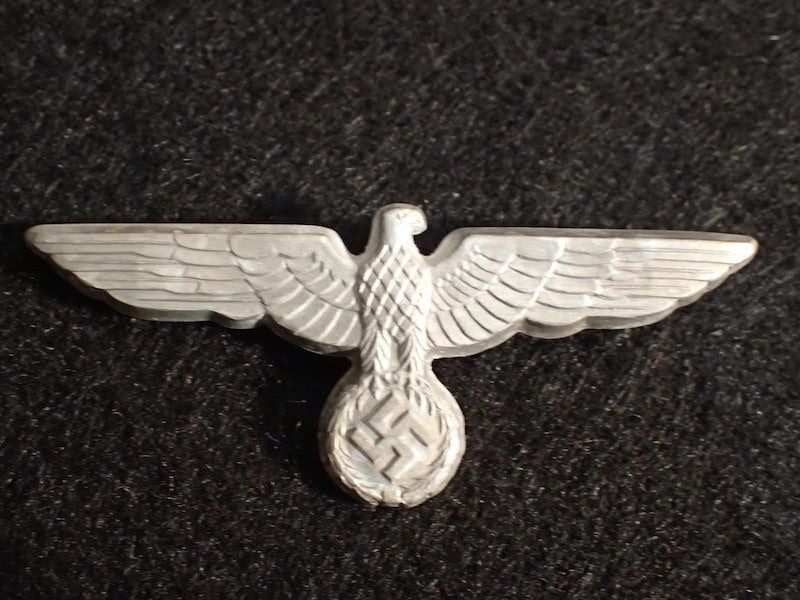 WWII German Wehrmacht Officers Visor Insignia - Cap Eagle - Made by FLL - Original - Image 3