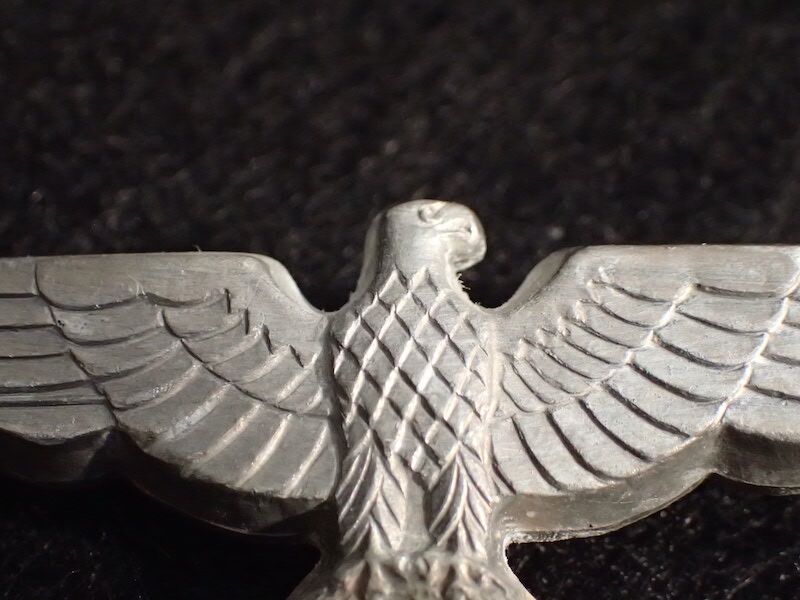 WWII German Wehrmacht Officers Visor Insignia - Cap Eagle - Made by FLL - Original - Image 4