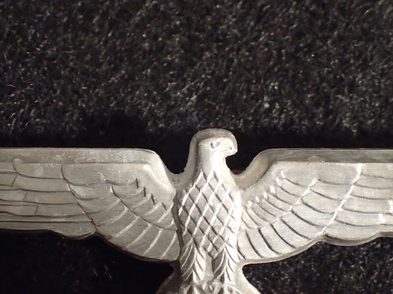 WWII German Wehrmacht Officers Visor Insignia - Cap Eagle - Made by FLL - Original - Image 5