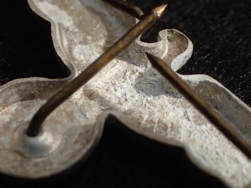 WWII German Wehrmacht Officers Visor Insignia - Cap Eagle - Made by FLL - Original - Image 6