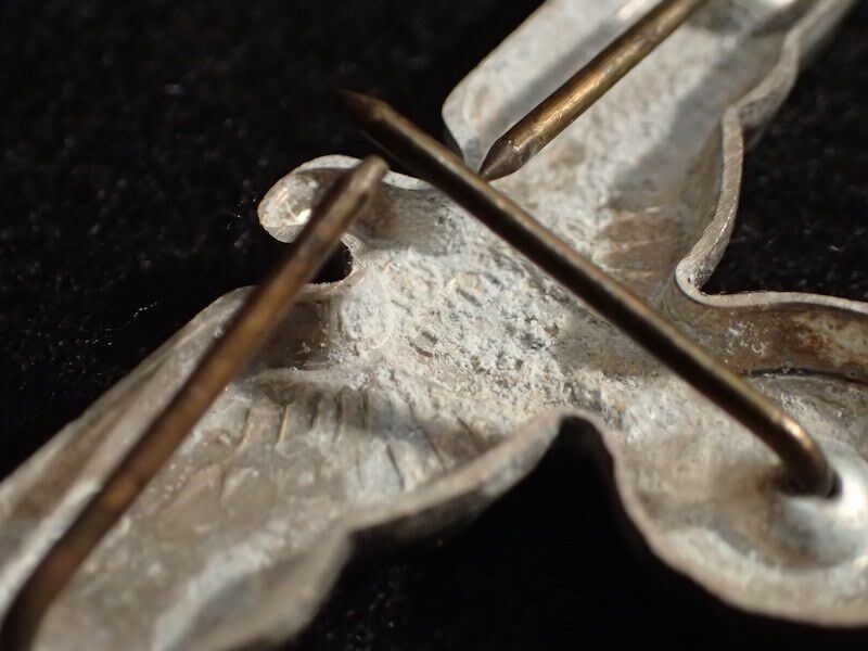 WWII German Wehrmacht Officers Visor Insignia - Cap Eagle - Made by FLL - Original - Image 7