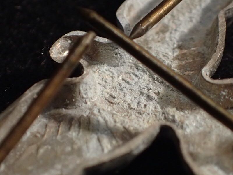 WWII German Wehrmacht Officers Visor Insignia - Cap Eagle - Made by FLL - Original - Image 8