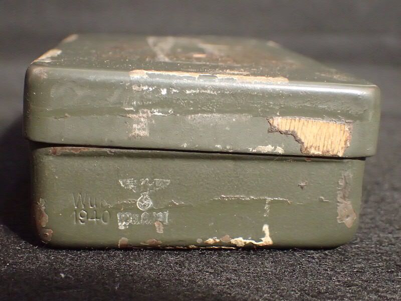 WWII German Army Marked Stick Grenade EMPTY Fuze Box - WaA101 - Metal Goods Weapons Inspection - Rare - Image 2