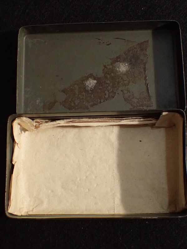 WWII German Army Marked Stick Grenade EMPTY Fuze Box - WaA101 - Metal Goods Weapons Inspection - Rare - Image 5