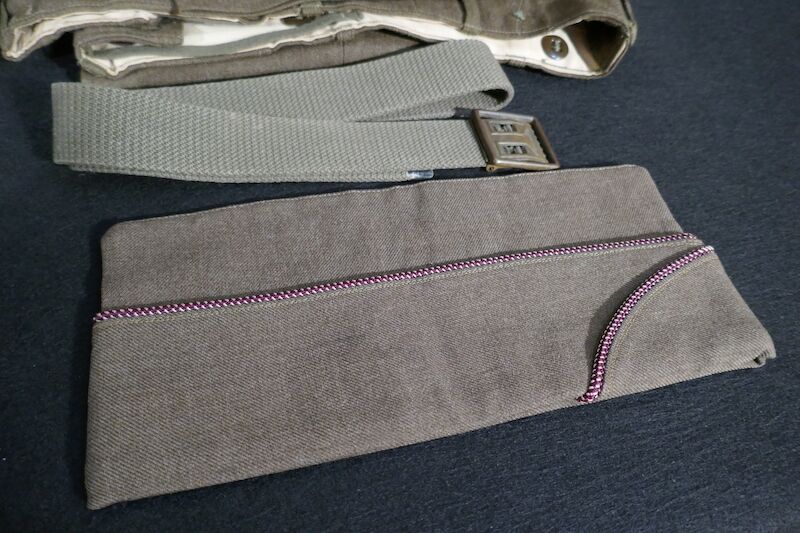 WWII US Army Uniform - 4th Armoured Combat Medic - Tunic - Trousers - Side Cap - Laundry Number - France 1944 / Ardennes 1944 - Image 4