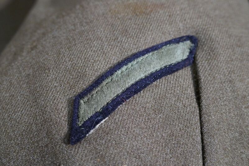 WWII US Army Uniform - 4th Armoured Combat Medic - Tunic - Trousers - Side Cap - Laundry Number - France 1944 / Ardennes 1944 - Image 13