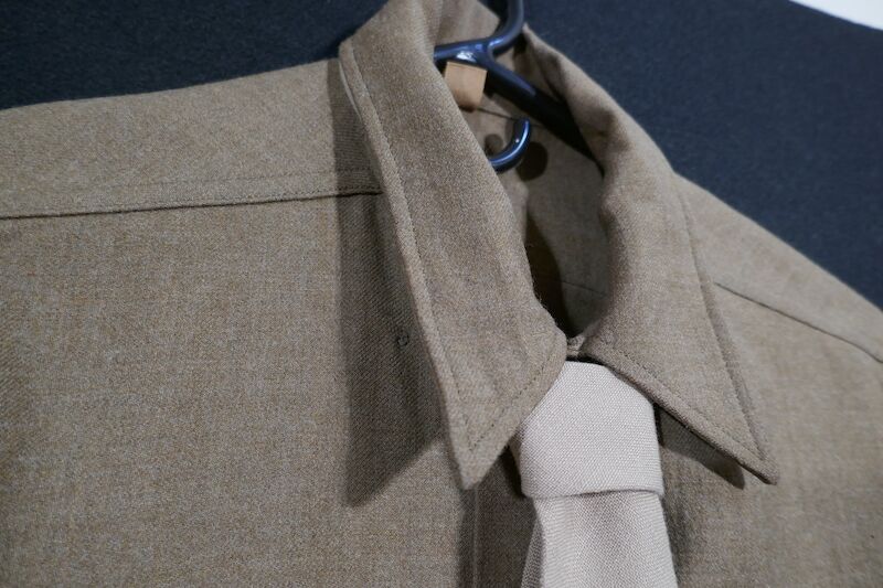 WWII US Army Uniform - 4th Armoured Combat Medic - Tunic - Trousers - Side Cap - Laundry Number - France 1944 / Ardennes 1944 - Image 23