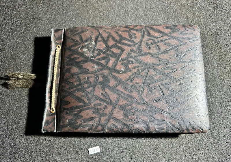 WWII German R.A.D Photo Album - Abteilung 2/20 Rosenberg West Prussia - Ship Robert Ley - Bismarck - Artillerie Regiment 23 Potsdam-Nedlitz - Anti Aircraft Mg34 - Captured Helmets - STUG III - Russian Front - Image 3