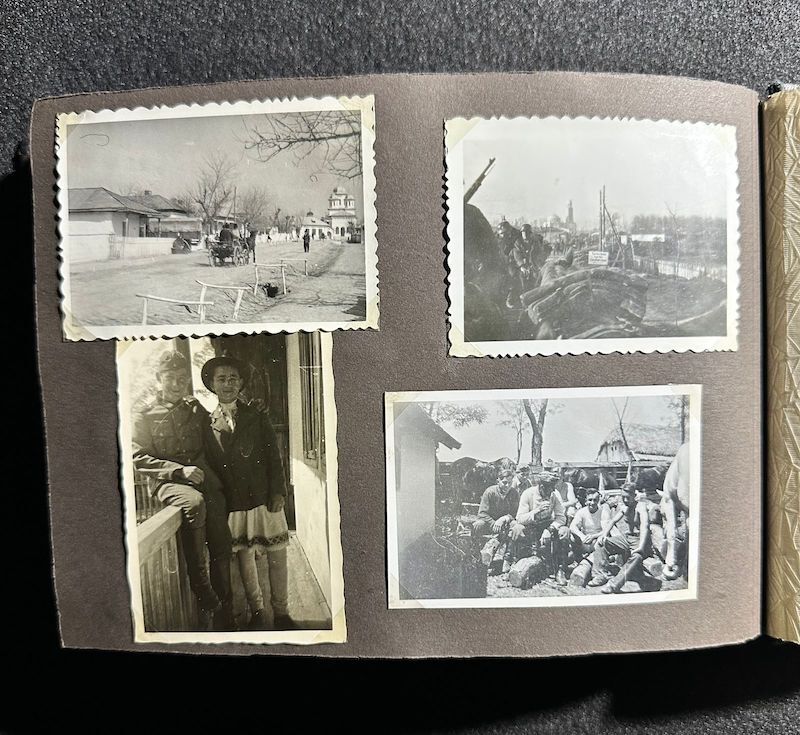 WWII German R.A.D Photo Album - Abteilung 2/20 Rosenberg West Prussia - Ship Robert Ley - Bismarck - Artillerie Regiment 23 Potsdam-Nedlitz - Anti Aircraft Mg34 - Captured Helmets - STUG III - Russian Front - Image 54