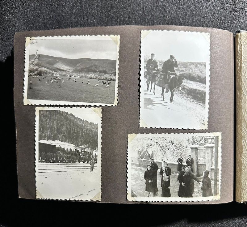 WWII German R.A.D Photo Album - Abteilung 2/20 Rosenberg West Prussia - Ship Robert Ley - Bismarck - Artillerie Regiment 23 Potsdam-Nedlitz - Anti Aircraft Mg34 - Captured Helmets - STUG III - Russian Front - Image 56