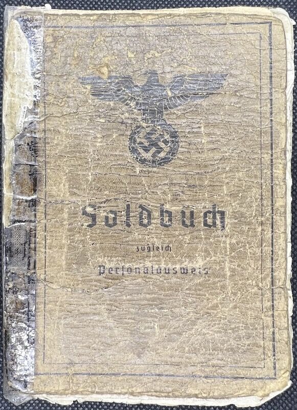WWII German Army Soldbuch - Obergefreiter Ferdinand Offermanns - Panzer Aufklärungs Abteilung 116 "Windhund/Greyhound Division” - Sdkfz 234 Puma - Panzer Recon - Battle of the Bulge - Battle of the Hürtgen Forest - Ruhr Pocket - Captured by US Troops in 1945 - Rare - Image 2