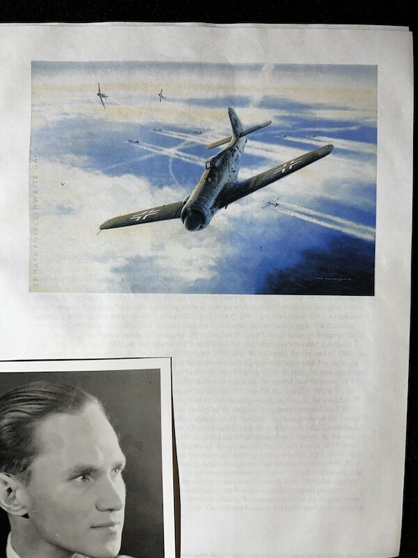 Post War Signed Photo - Lt General Walter "Graf Punski" Krupinski - Knight`s Cross with Oak Leaves - ME262 Ace - Over 190 Victories - Certified 151/210 Joint Services Charities Consortium - Rare - Image 4